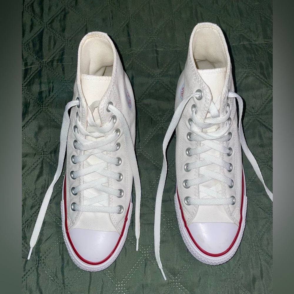 NWT CONVERSE "Chuck Taylor All Star" Canvas Shoe in Optical White, Men's Sz 6.5 - Picture 8 of 14